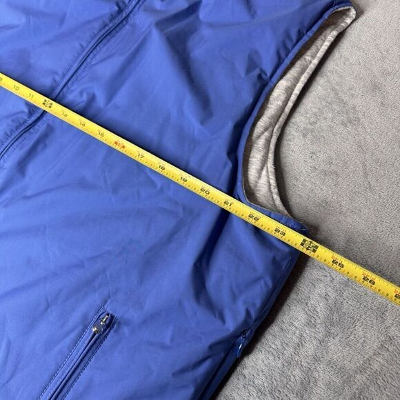 Peter Millar Sz XL Crown Reversible Soft Golf Vest 2-Way Full Zip Gray Blue Mens - Picture 16 of 16